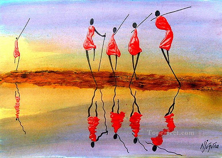 Réflexion 1 de l’Afrique Peintures à l'huile
